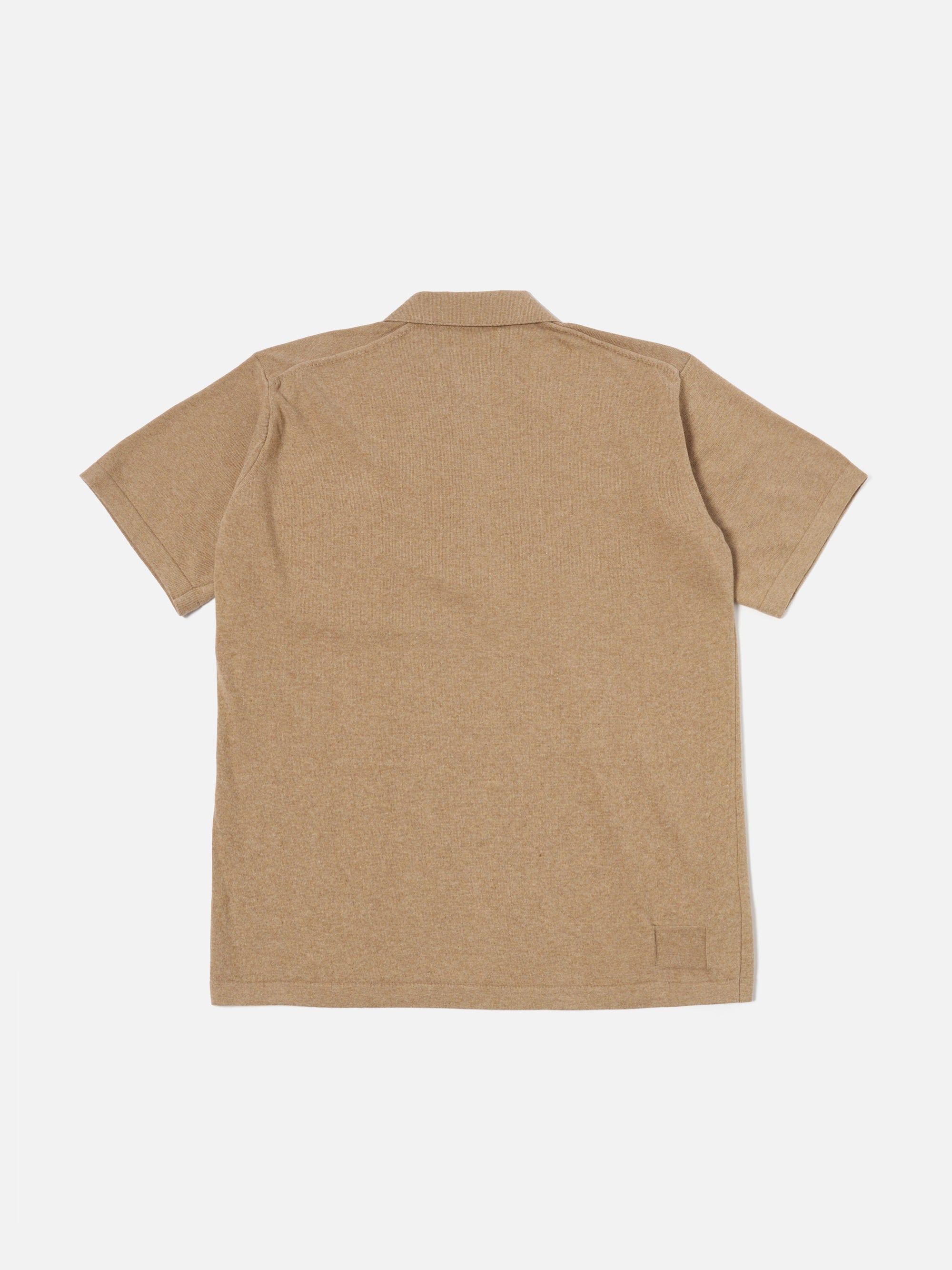 Universal Works Pullover Knit Shirt in Sand Cotton Knit