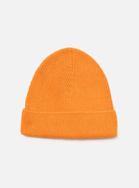 Universal Works Watch Cap in Orange Cotton Rib