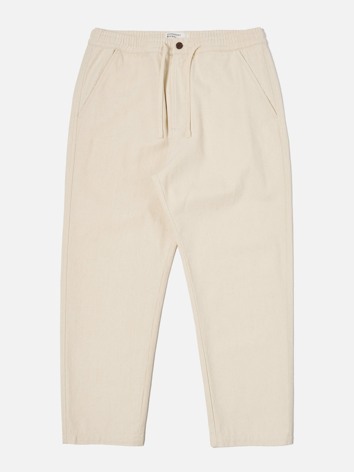 Universal Works Hi Water Trouser in Ecru Recycled Cotton