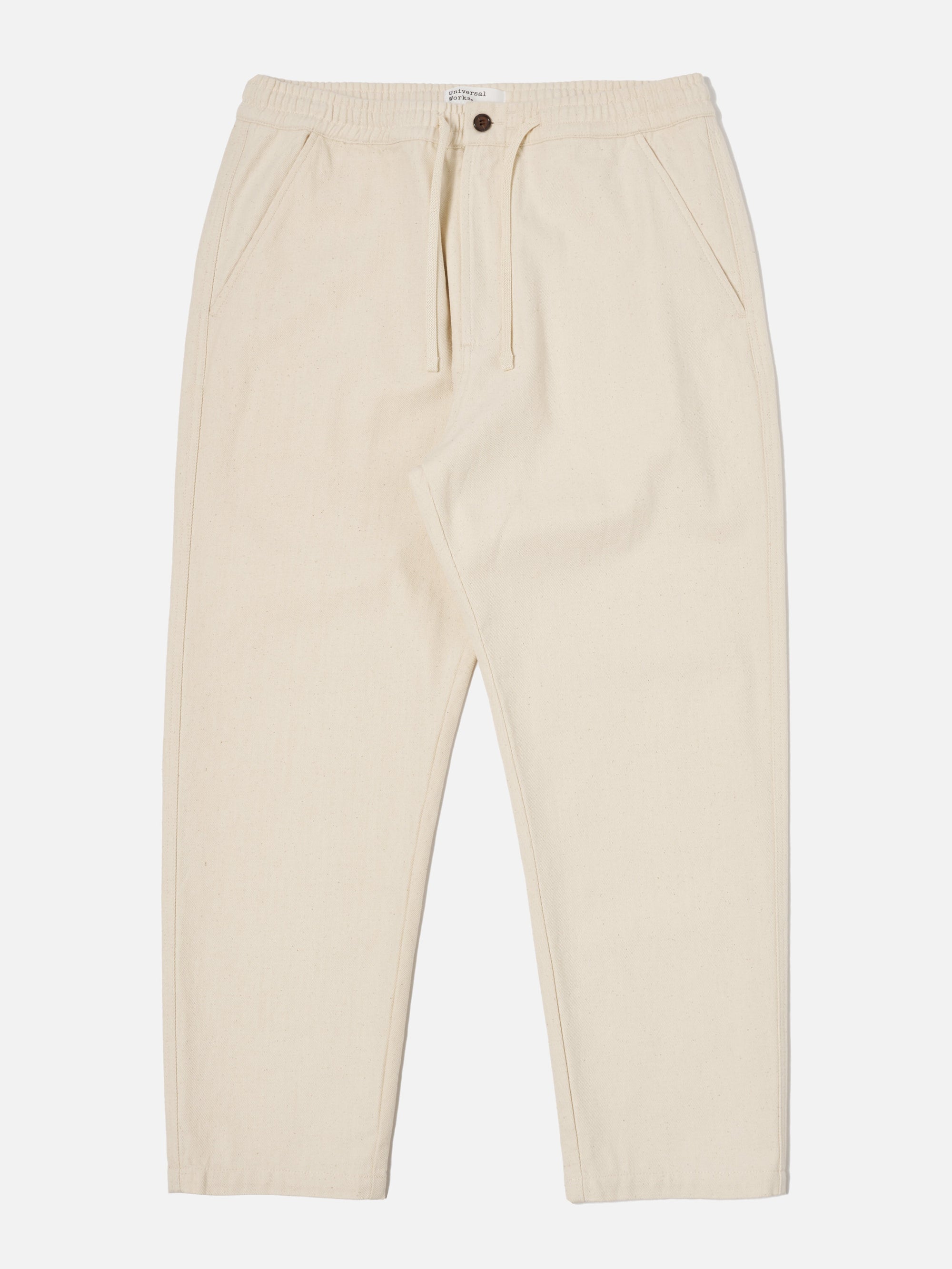 Universal Works Hi Water Trouser in Ecru Recycled Cotton