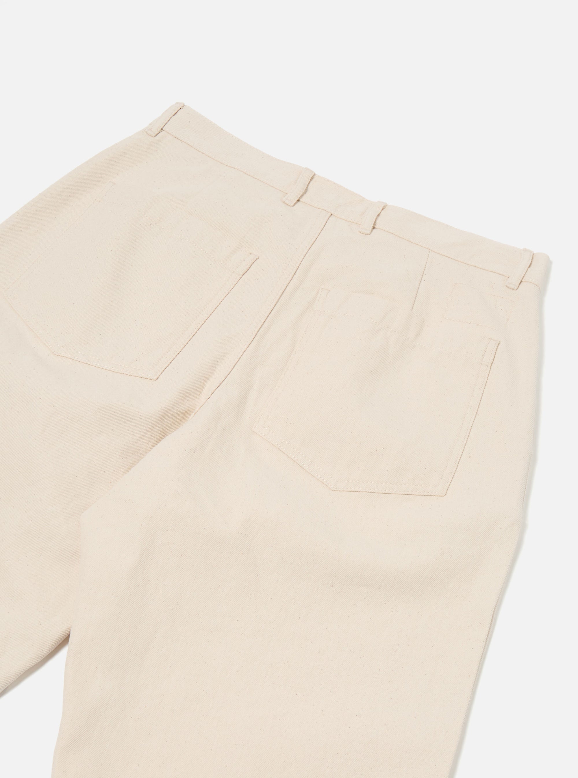 Universal Works Duke Pant in Ecru Recycled Cotton