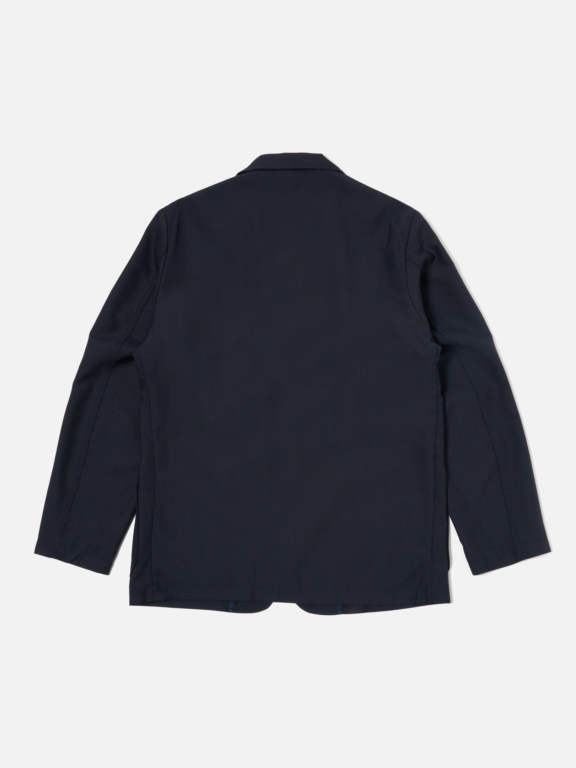 Universal Works Two Button Jacket in Navy Tropical Suiting