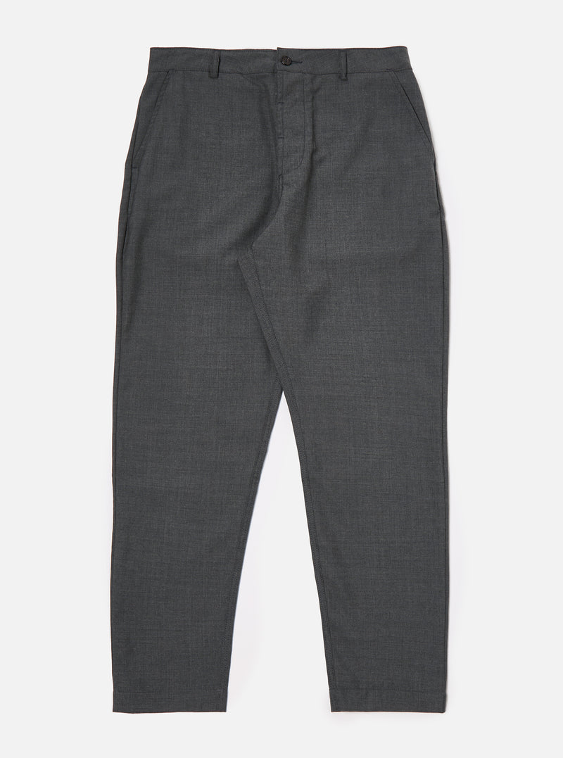 Universal Works Military Chino in Grey Marl Tropical Suiting