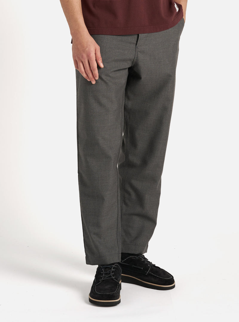 Universal Works Military Chino in Grey Marl Tropical Suiting