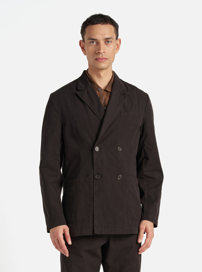 Universal Works Manor Jacket in Licorice Summer Canvas