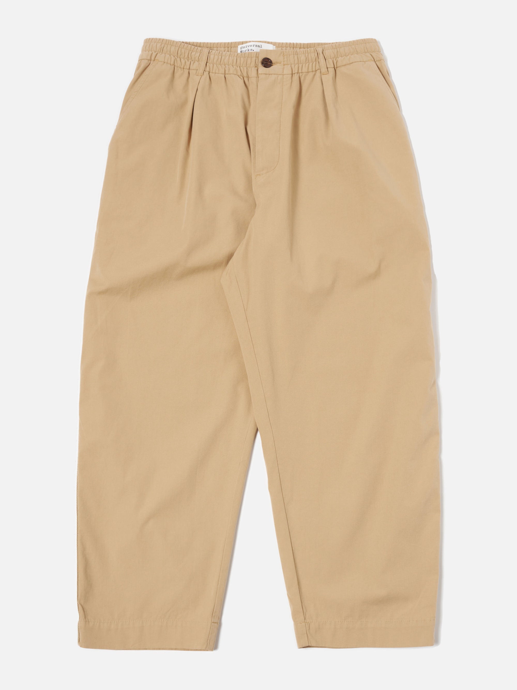 Universal Works Oxford Pant in Dark Sand Summer Canvas