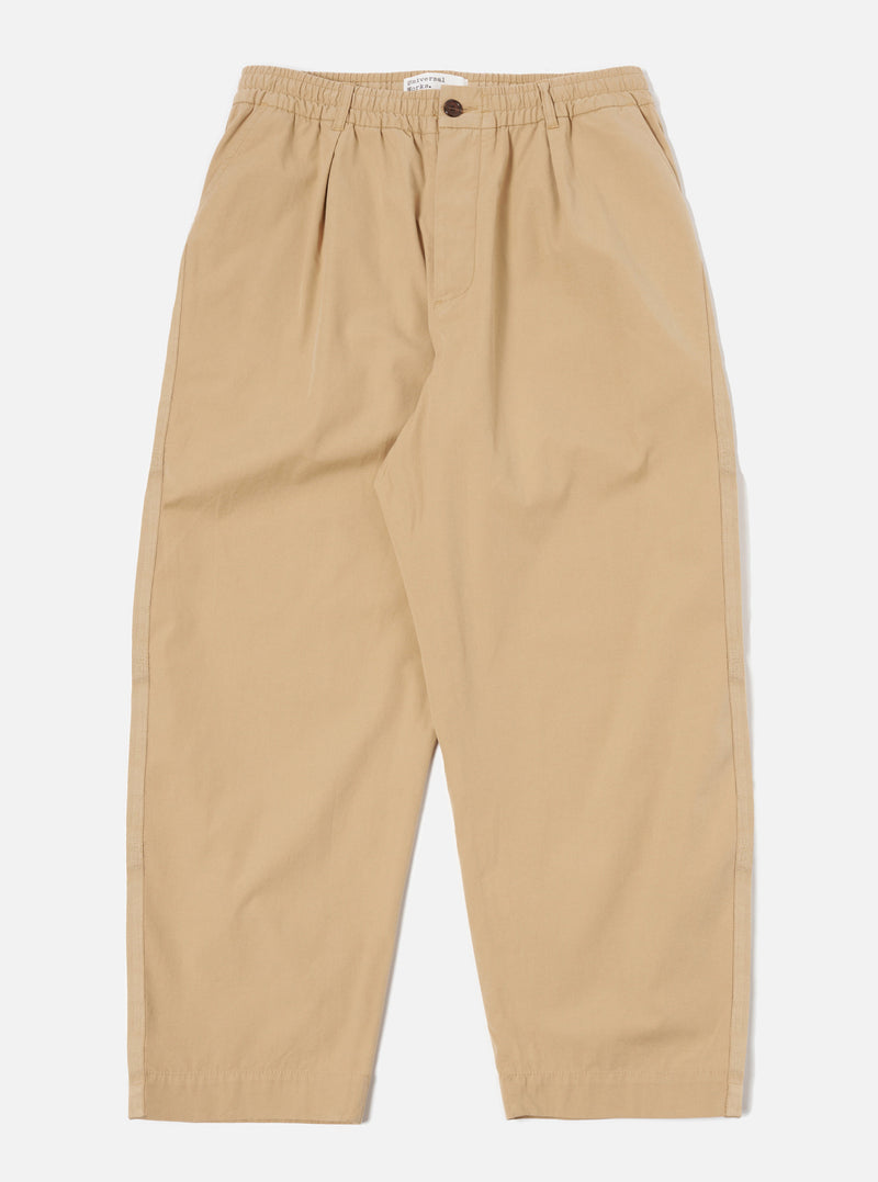 Universal Works Oxford Pant in Dark Sand Summer Canvas