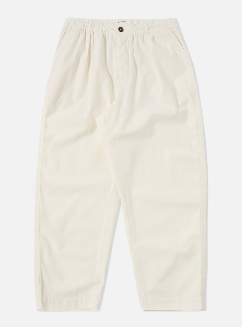 Universal Works Oxford Pant in Ecru Summer Canvas