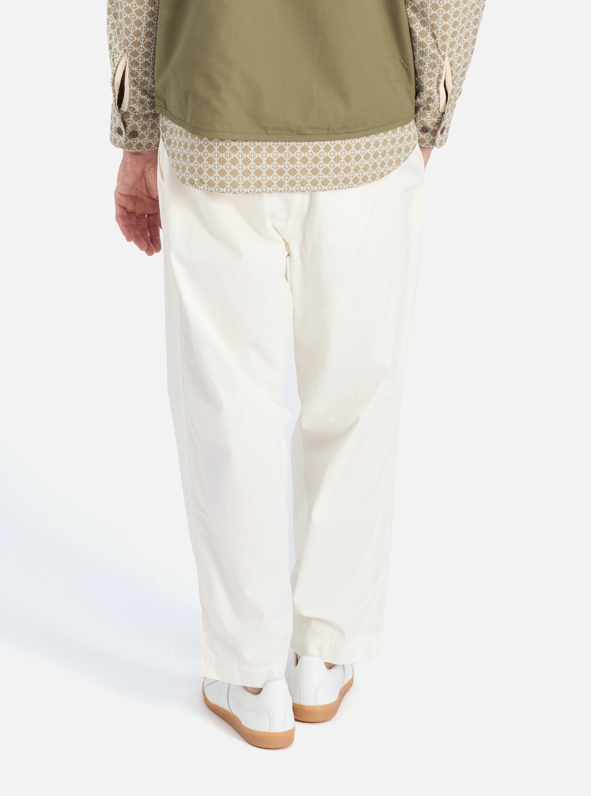 Universal Works Oxford Pant in Ecru Summer Canvas