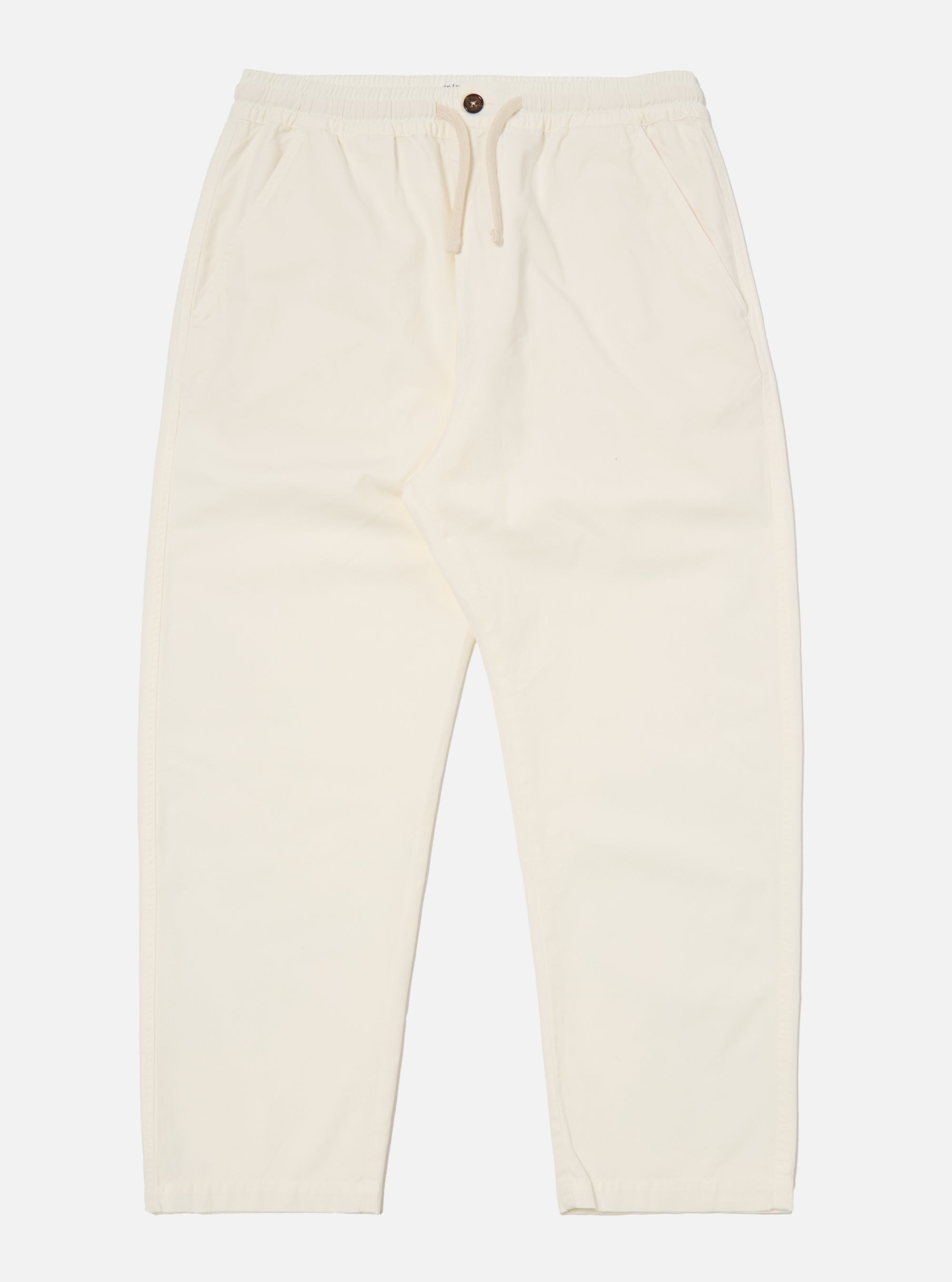 Universal Works Hi Water Trouser in Ecru Summer Canvas