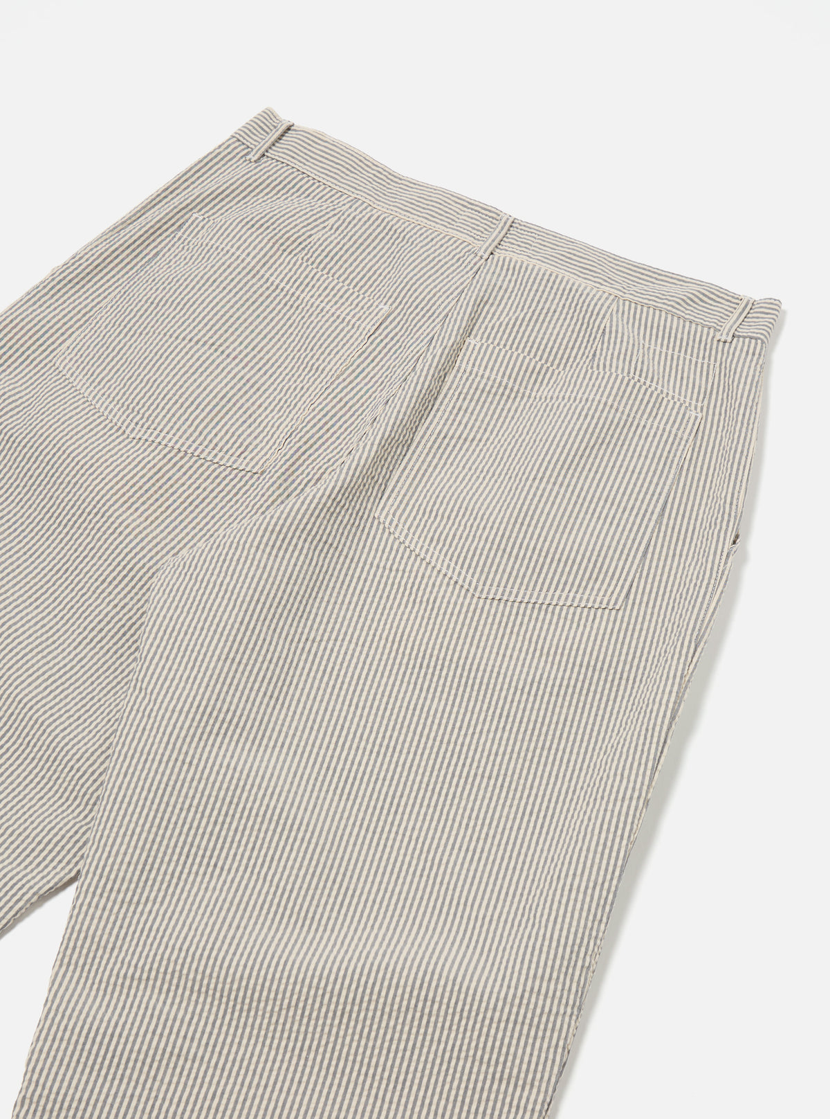 Universal Works Duke Pant in Grey Derby Stripe