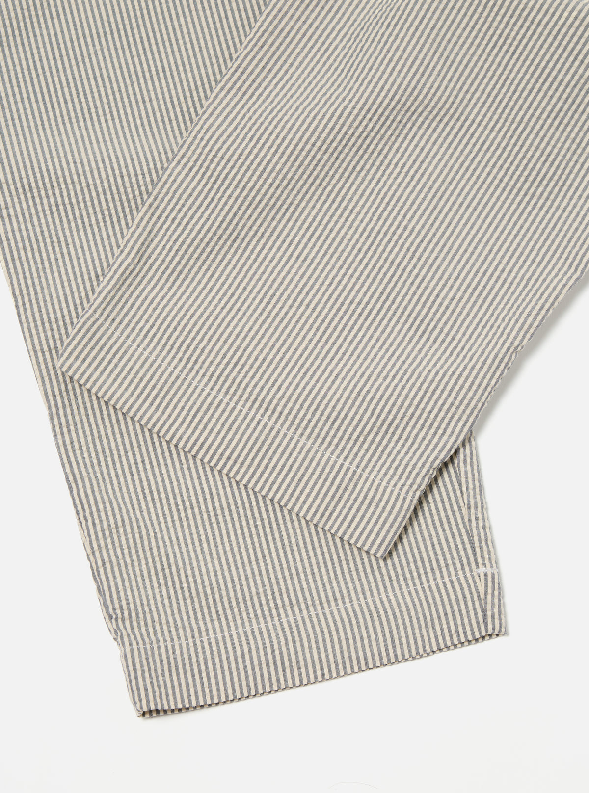 Universal Works Duke Pant in Grey Derby Stripe