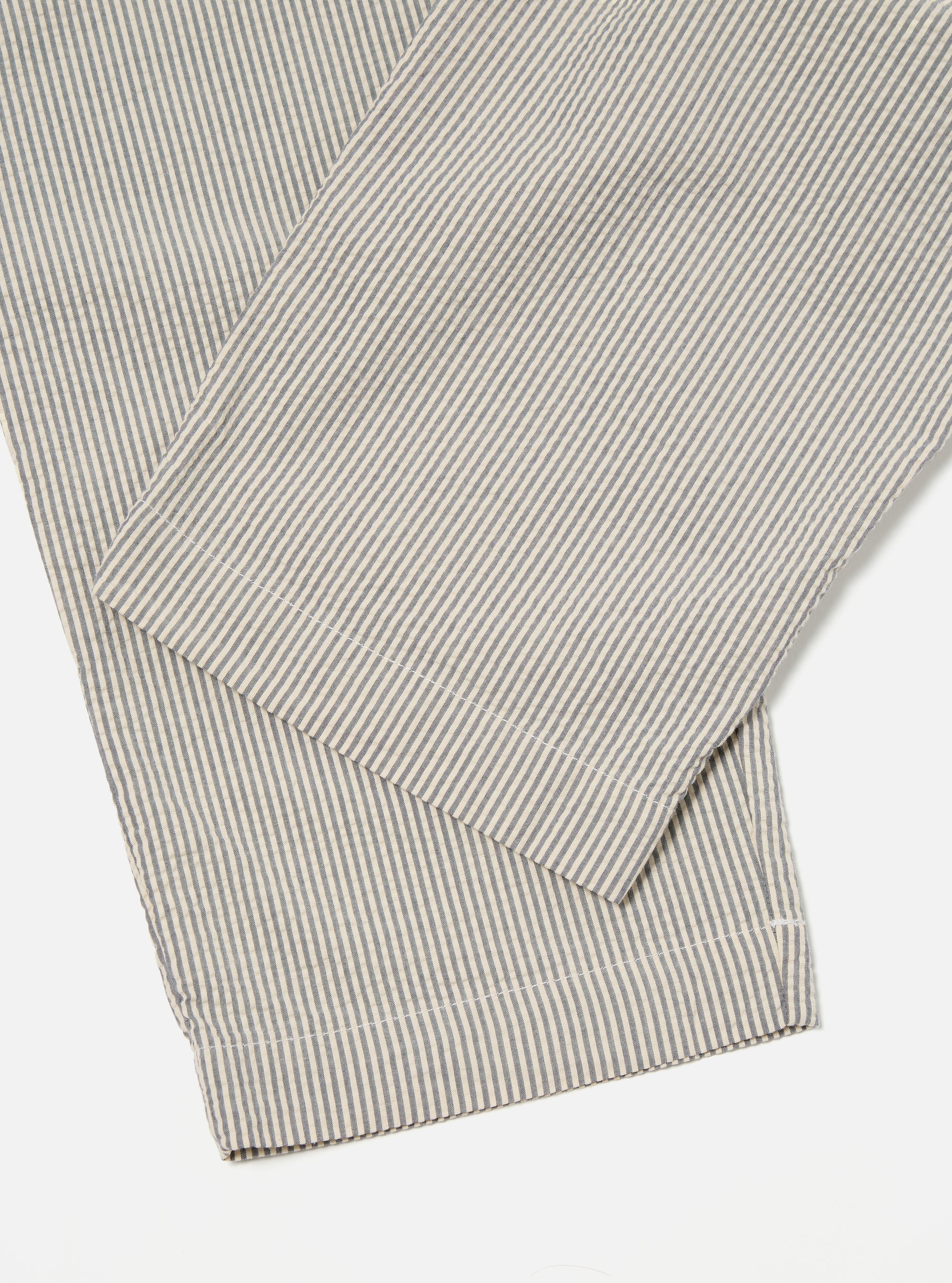 Universal Works Duke Pant in Grey Derby Stripe