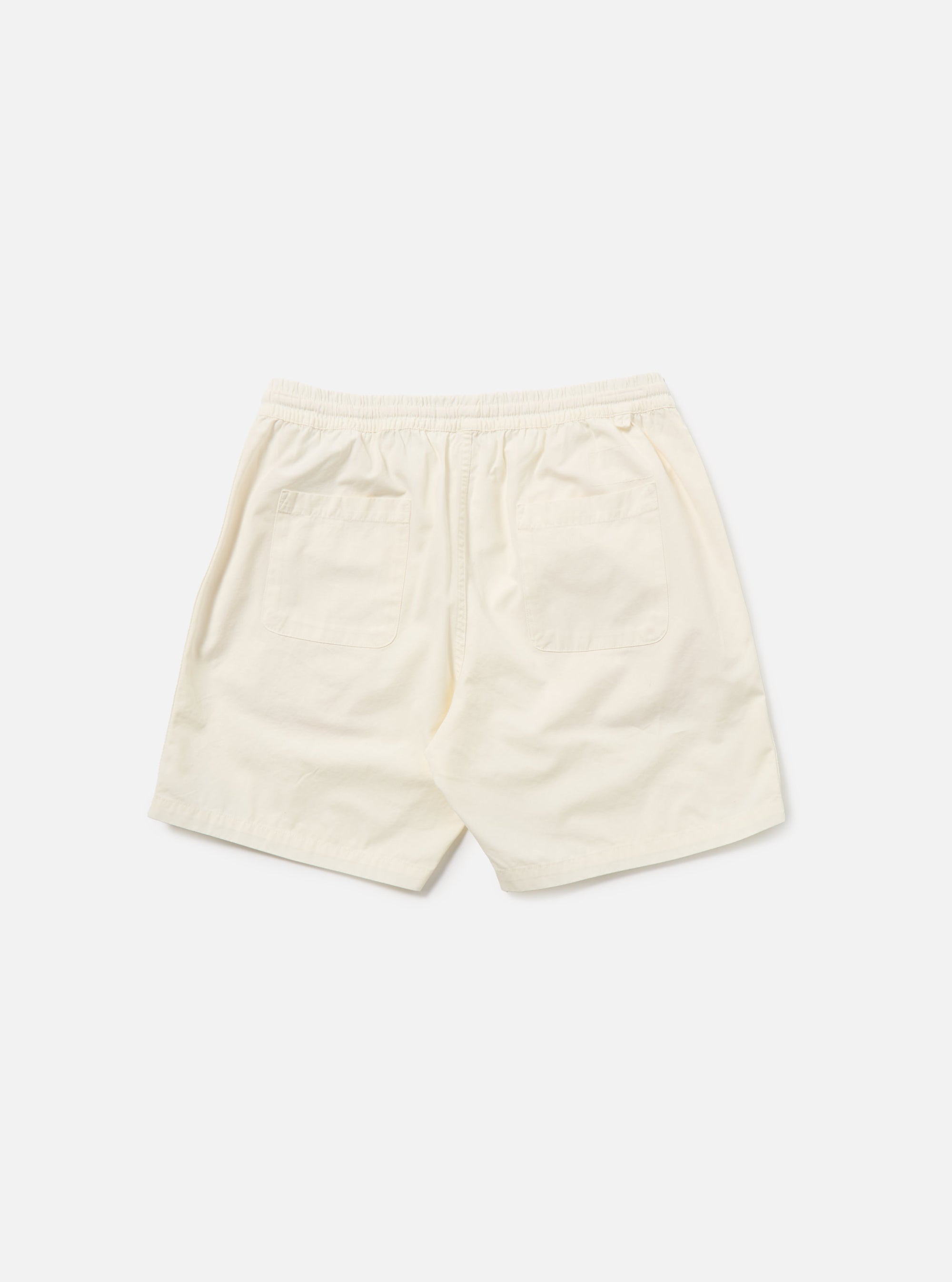 Universal Works Beach Short in Ecru Summer Canvas