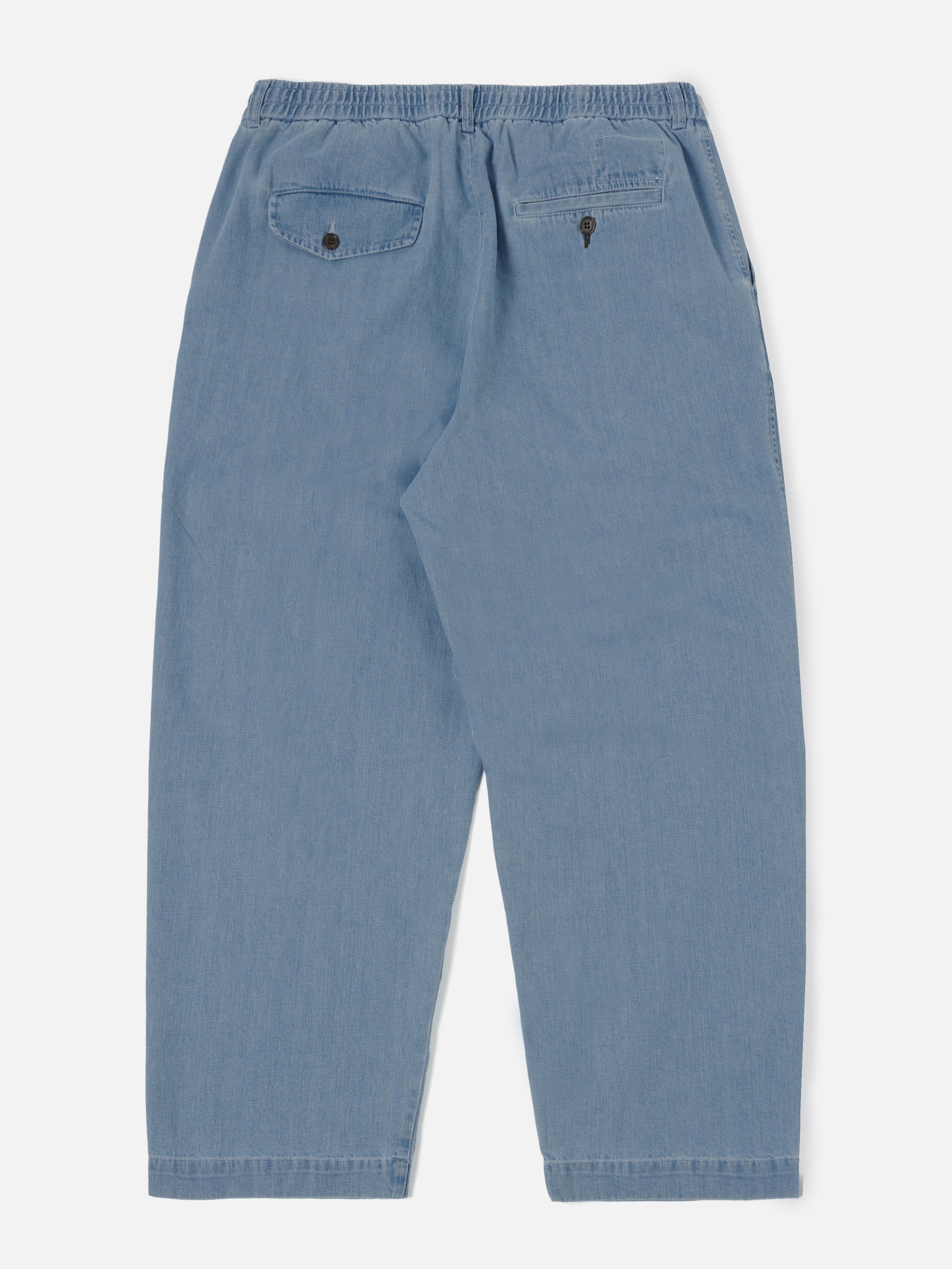 Universal Works Oxford Pant in Washed Indigo 8oz Organic Denim