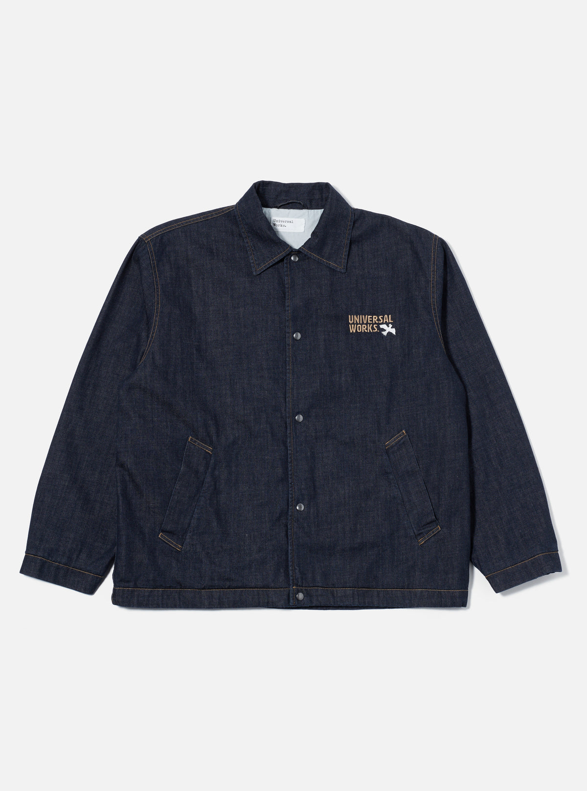 Universal Works Head Coach Jacket in Indigo 8oz Organic Denim