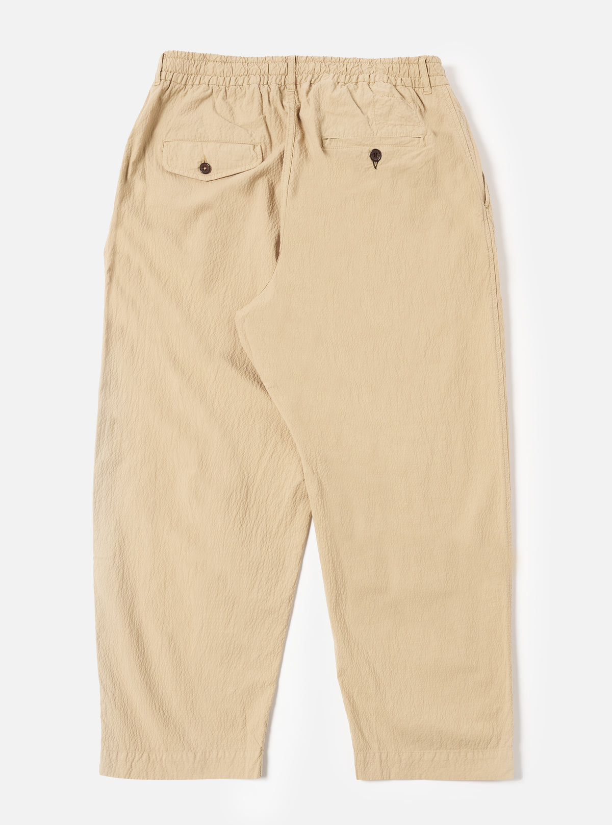 Universal Works Oxford Pant in Sand Seersucker II