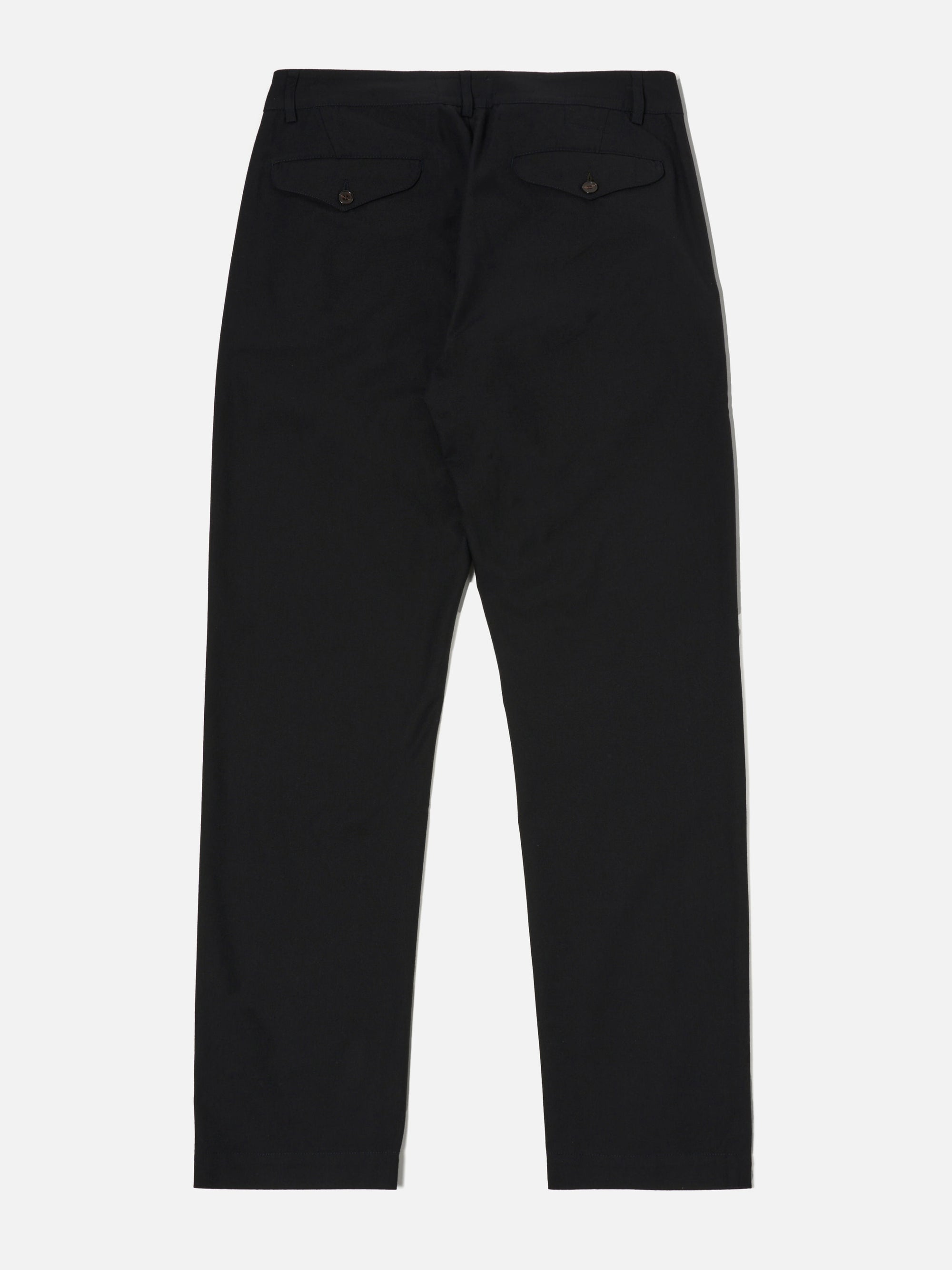 Universal Works Military Chino in Black Valencia Cotton