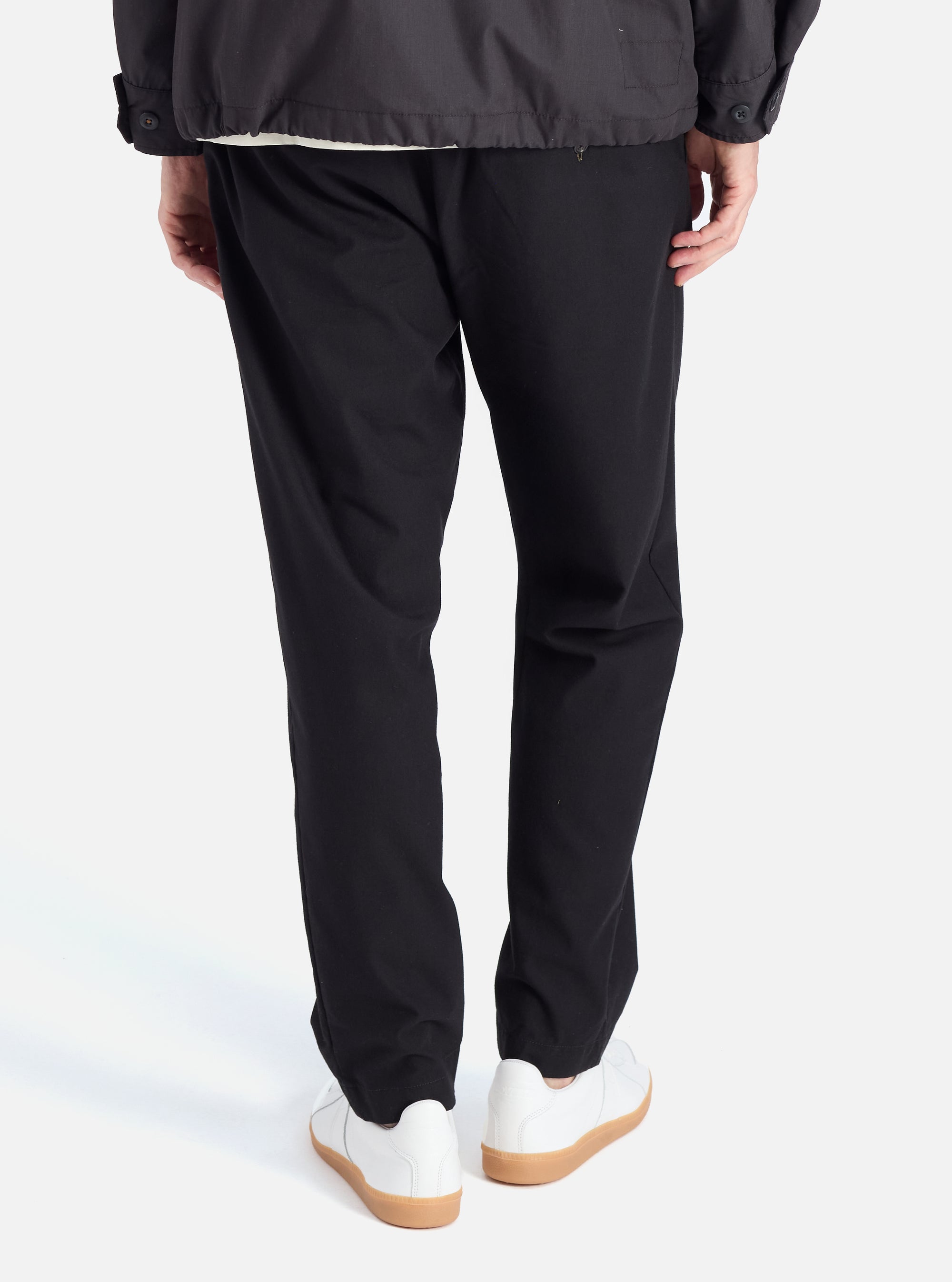 Black Valencia Cotton Military Chino