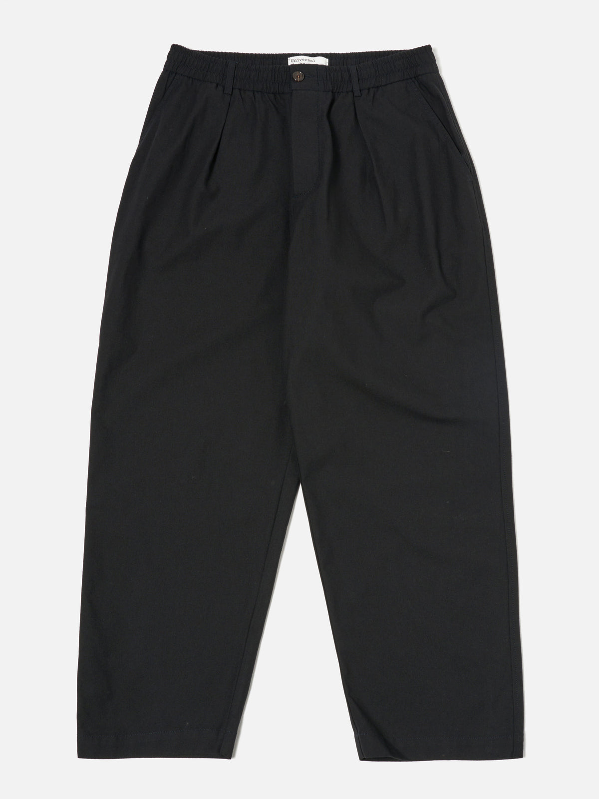 Universal Works Oxford Pant in Black Valencia Cotton