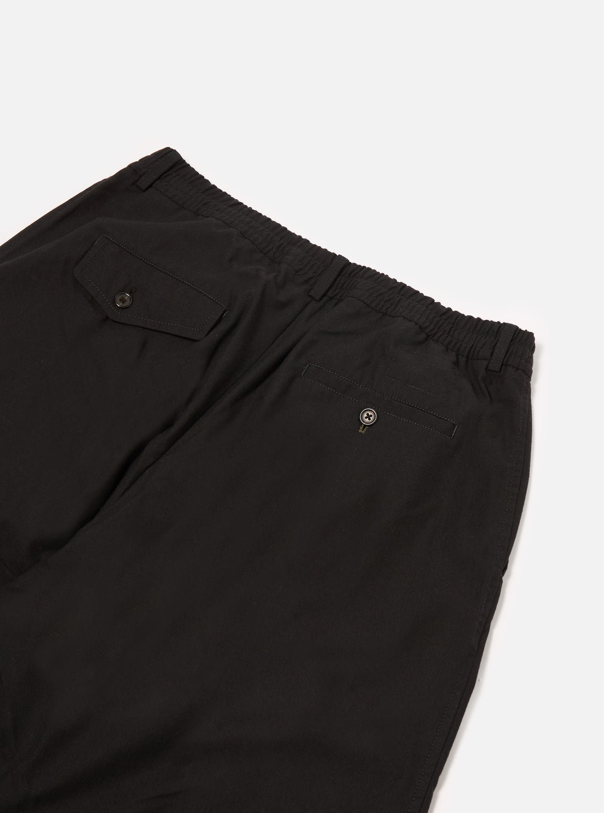 Universal Works Oxford Pant in Black Valencia Cotton