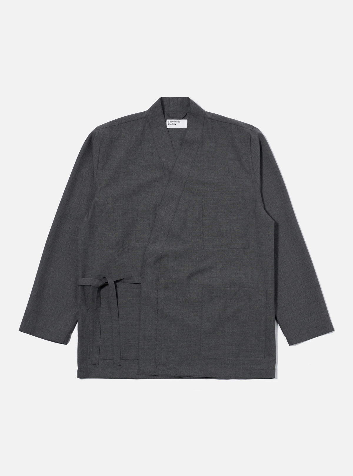 Universal Works Kyoto Work Jacket in Grey Marl Tropical Suiting