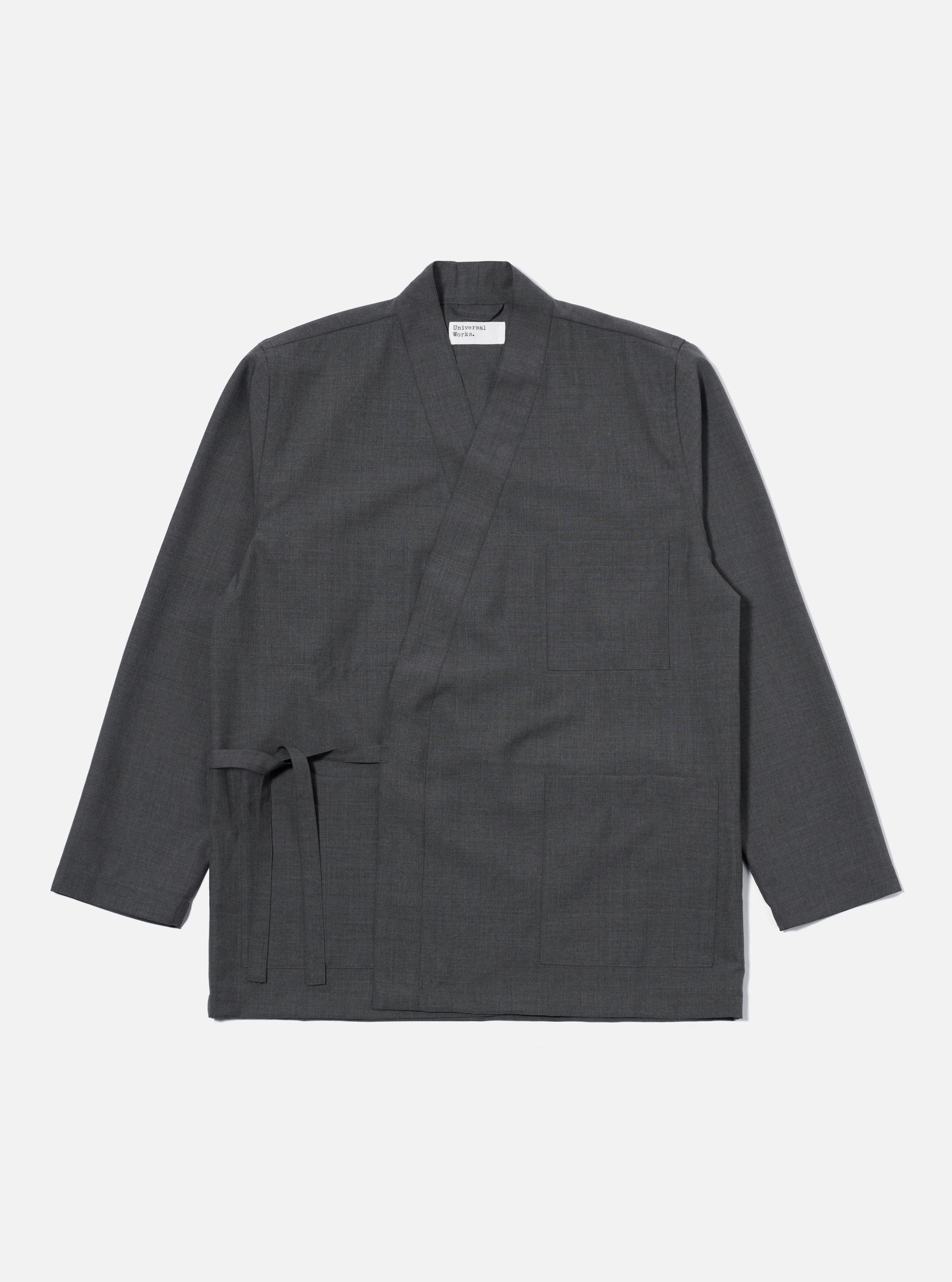 Universal Works Kyoto Work Jacket in Grey Marl Tropical Suiting