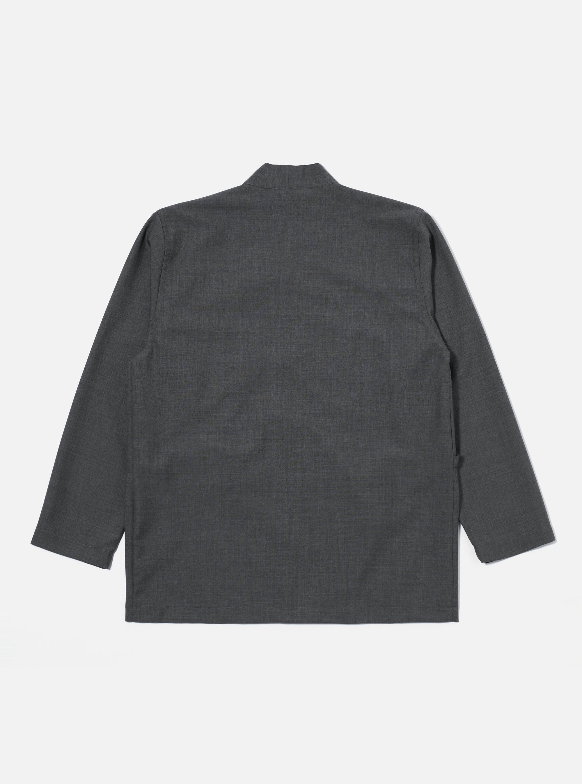 Universal Works Kyoto Work Jacket in Grey Marl Tropical Suiting