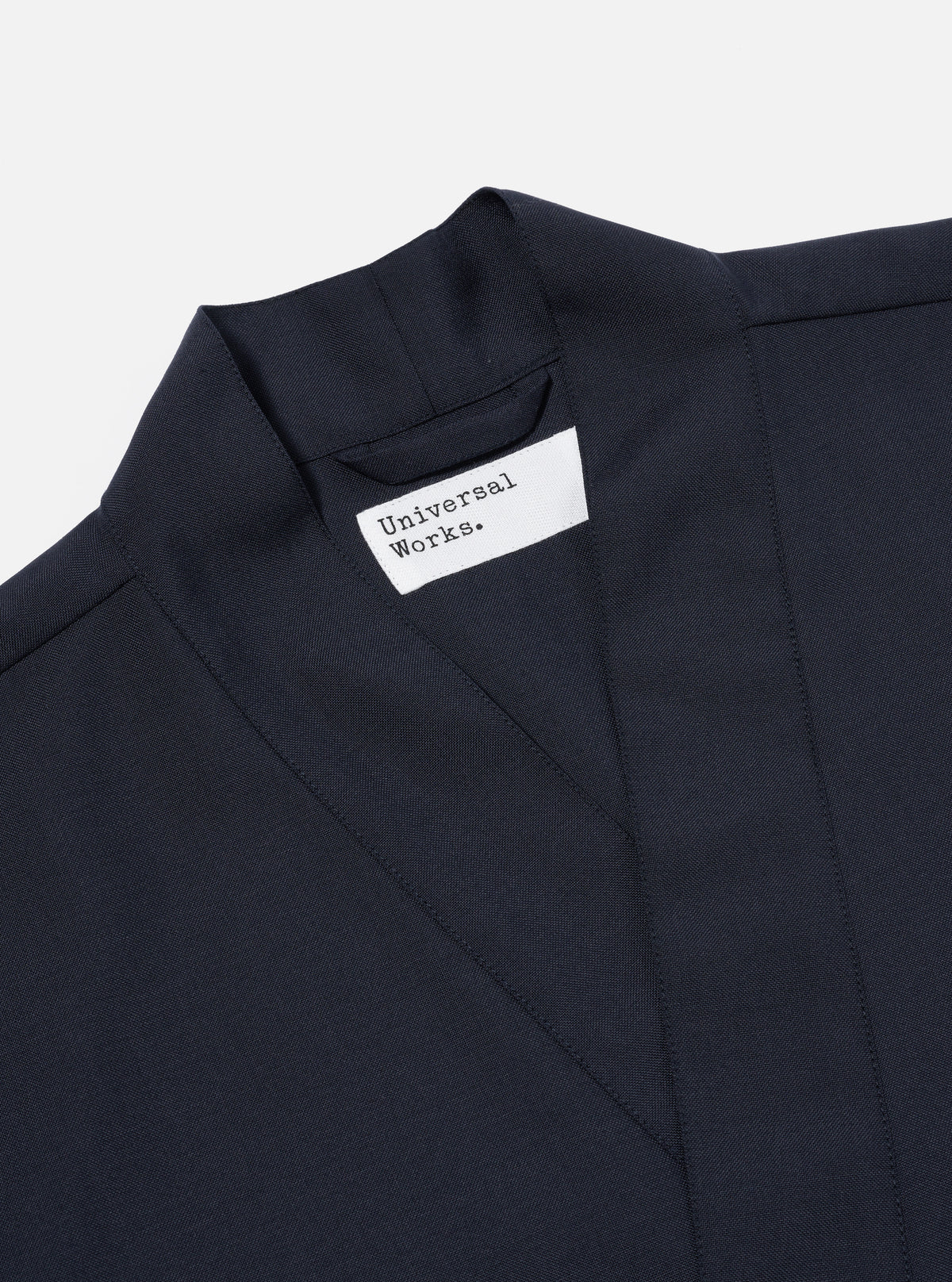 Universal Works Kyoto Work Jacket in Navy Tropical Suiting