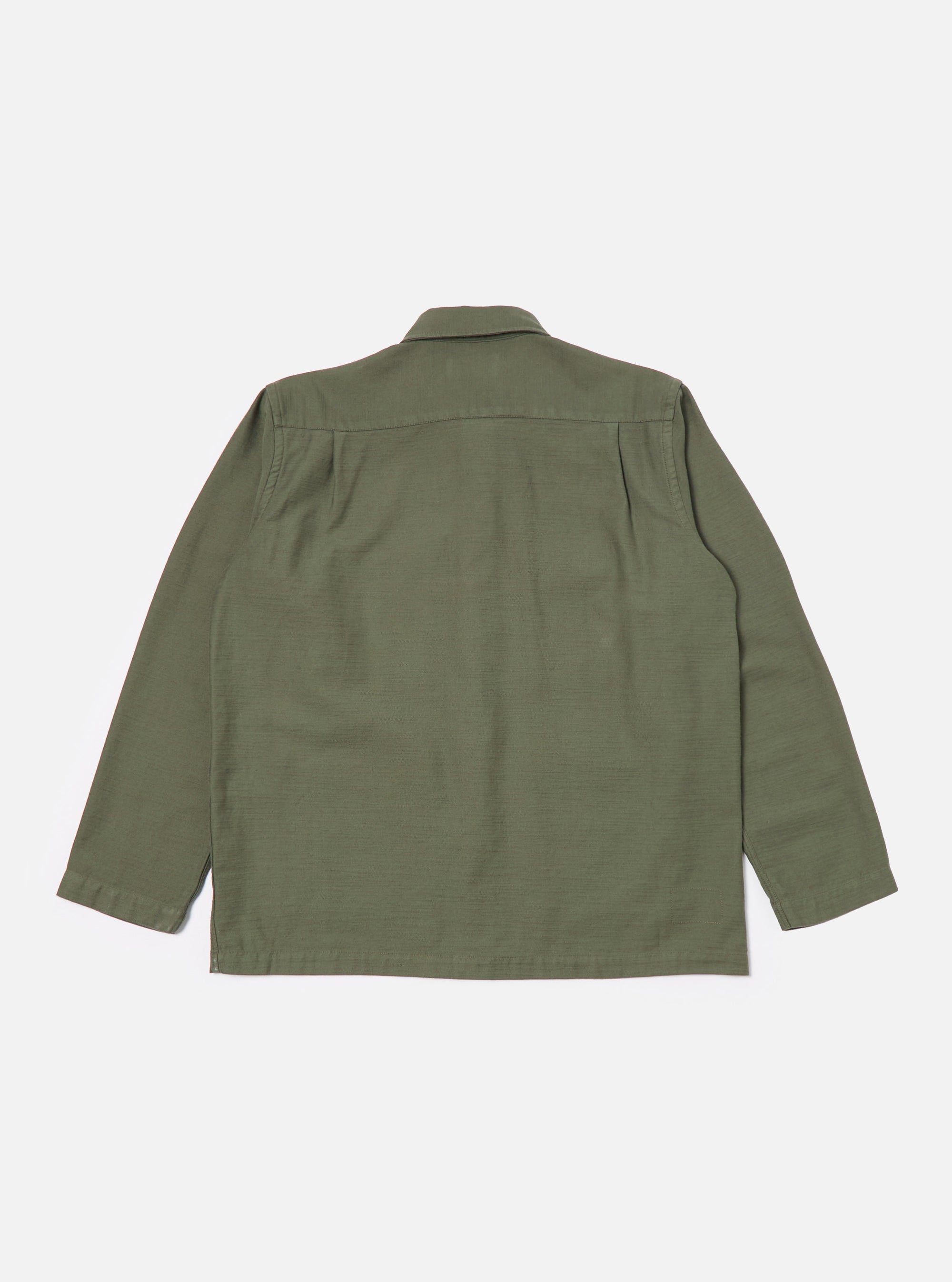 Universal Works Dockside Jacket in Olive Slub Sateen