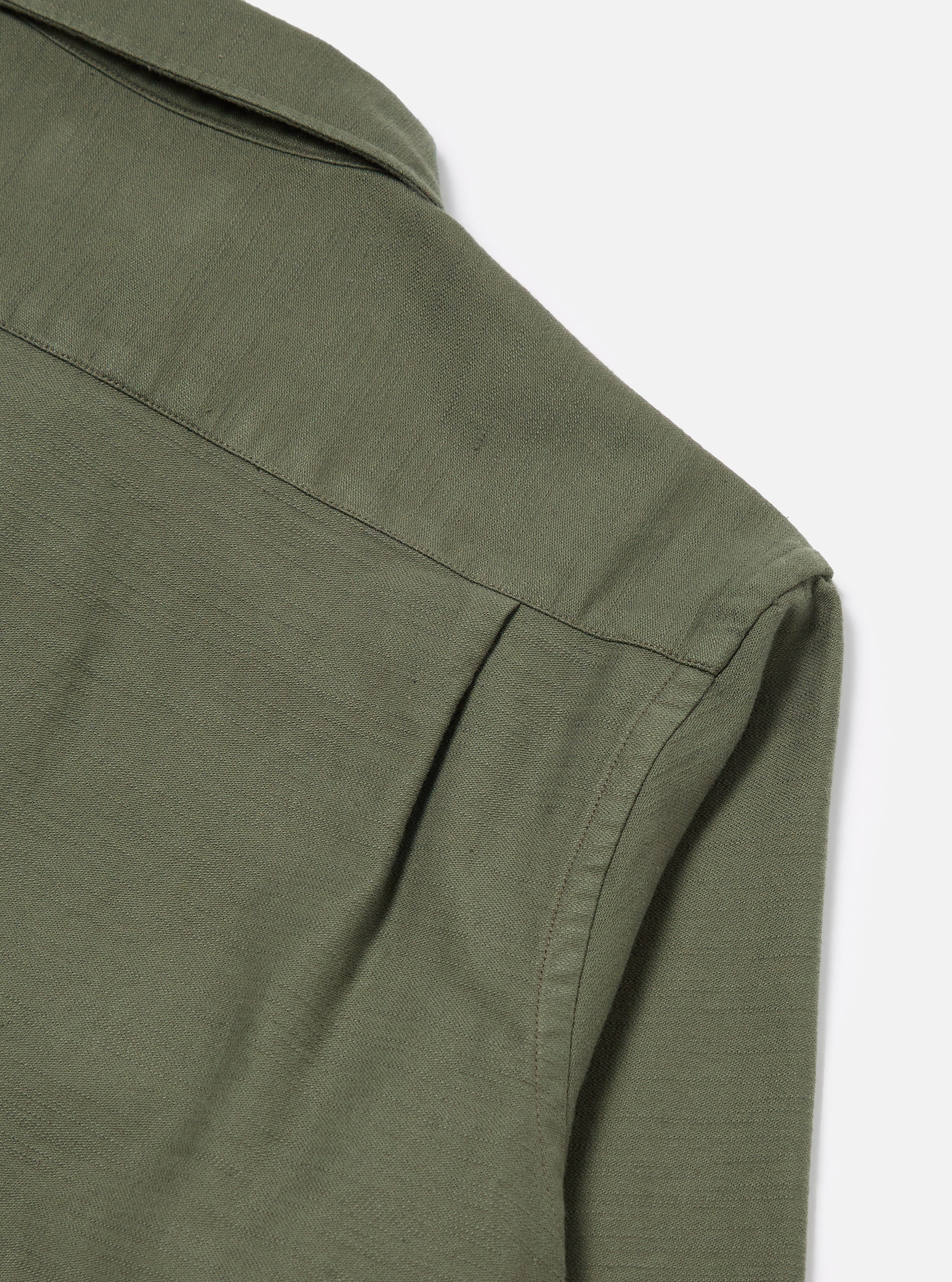 Universal Works Dockside Jacket in Olive Slub Sateen