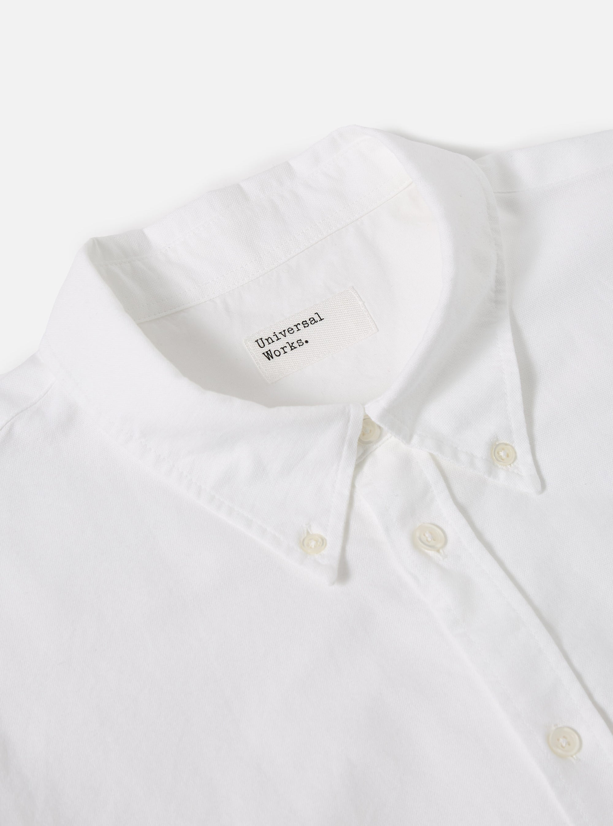Universal Works Daybrook Shirt in White Oxford