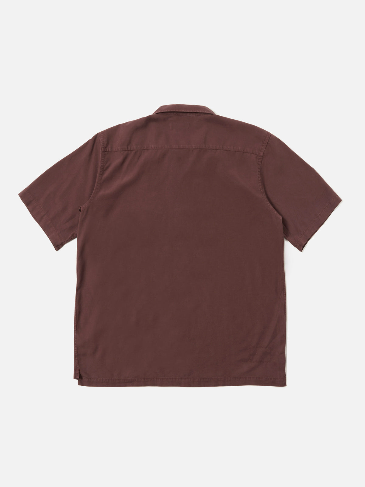 Universal Works Camp Shirt in Rich Brown Gardenia Lycot