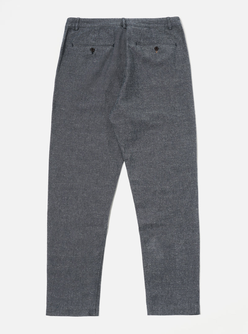 Universal Works Military Chino in Denim Lord Cotton Linen