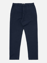 Universal Works Military Chino in Navy Lord Cotton Linen