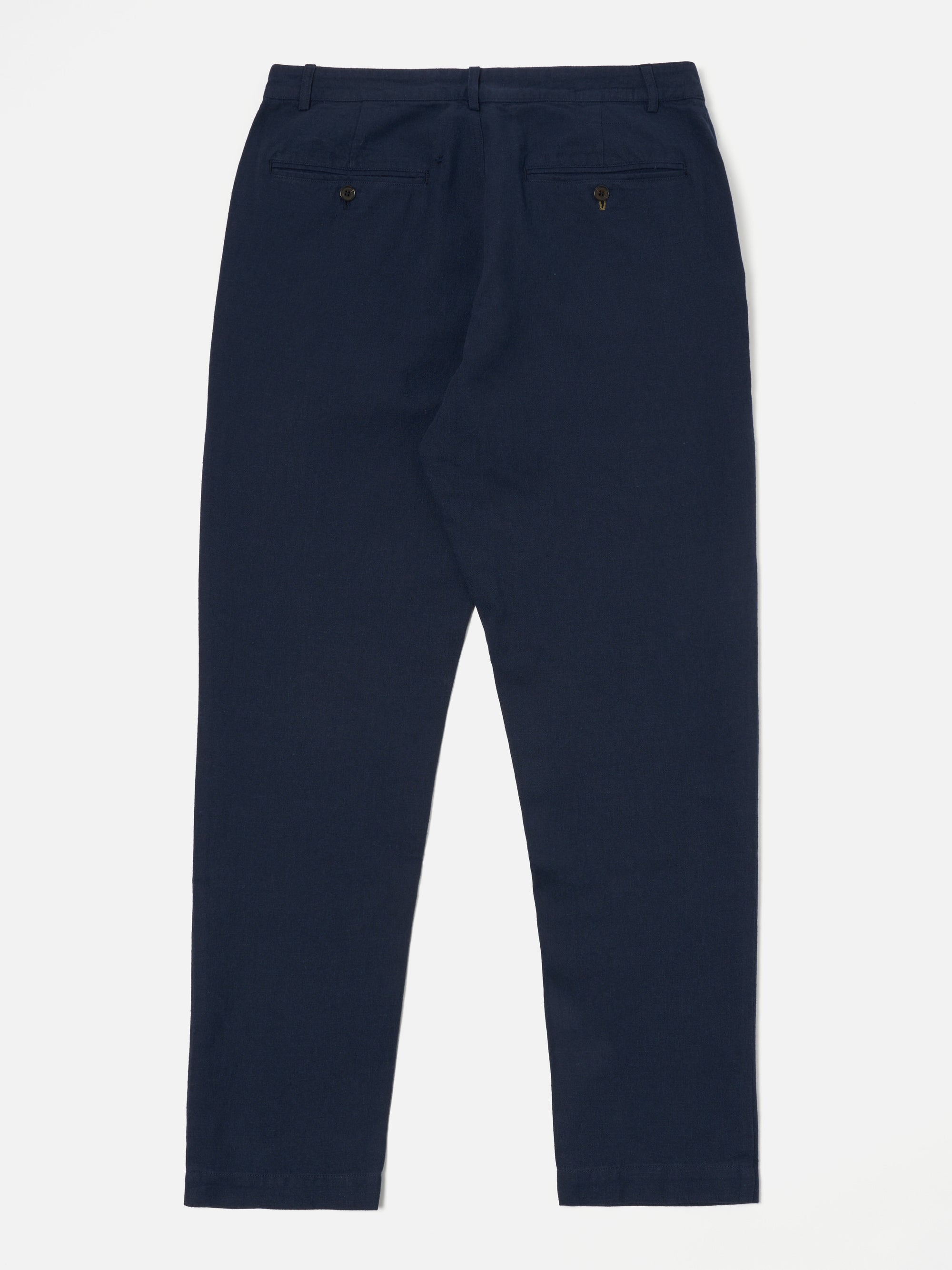 Universal Works Military Chino in Navy Lord Cotton Linen