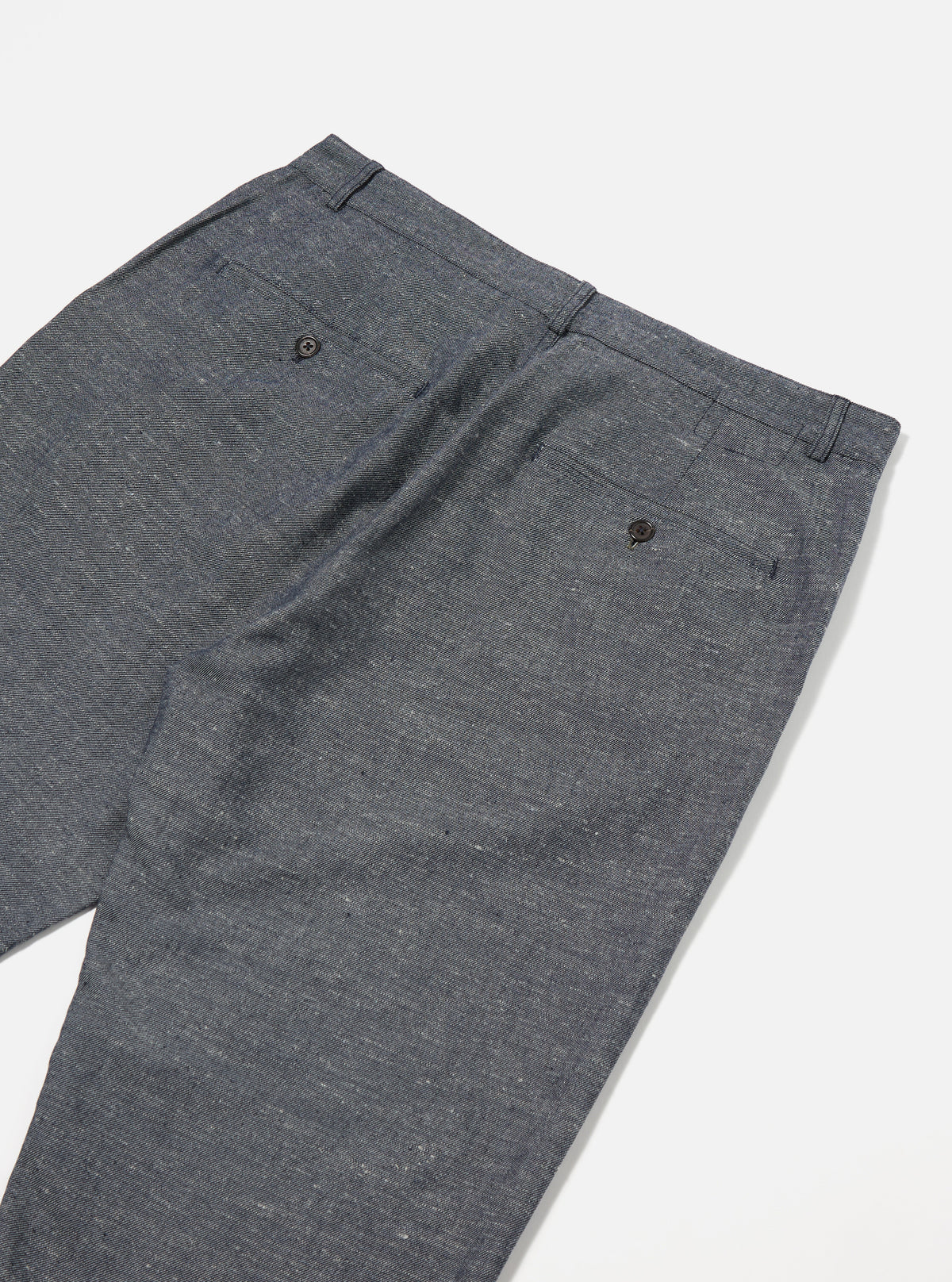 Universal Works Military Chino in Denim Lord Cotton Linen