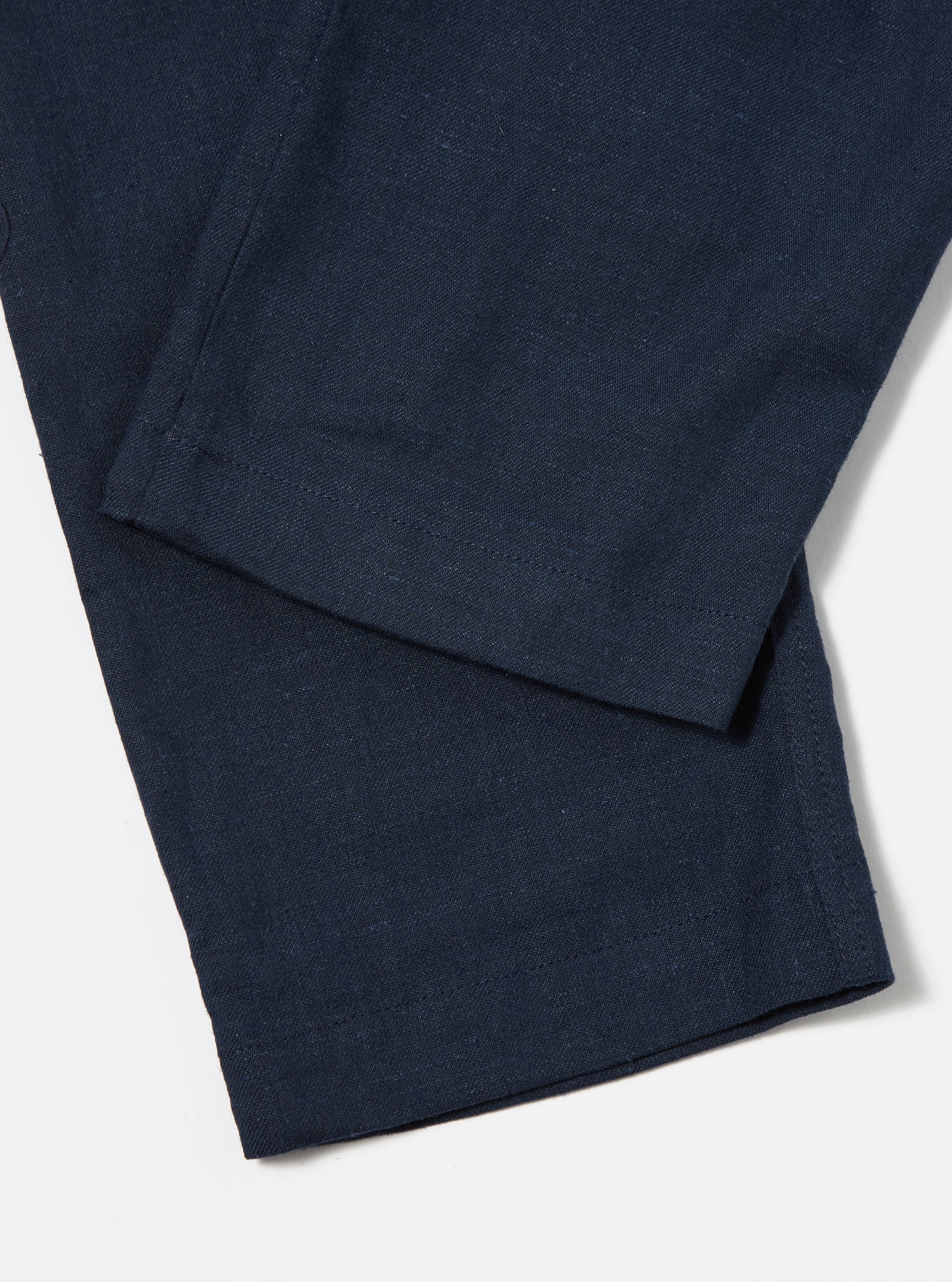 Universal Works Military Chino in Navy Lord Cotton Linen