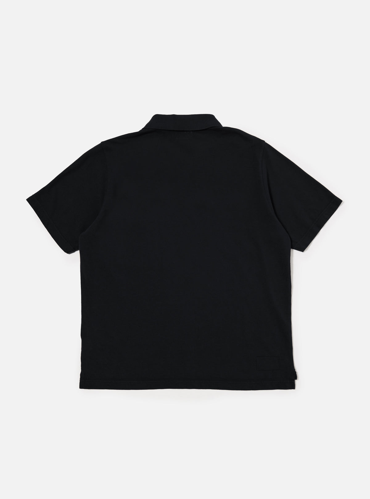 Universal Works Vacation Polo in Black Piquet