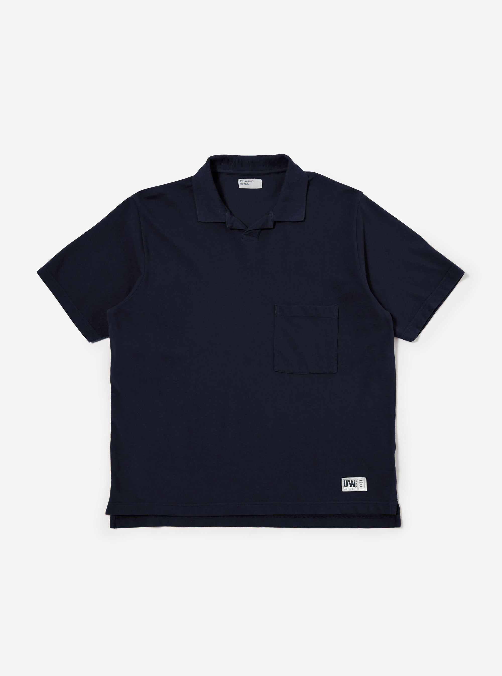 Universal Works Vacation Polo in Bright Navy Piquet