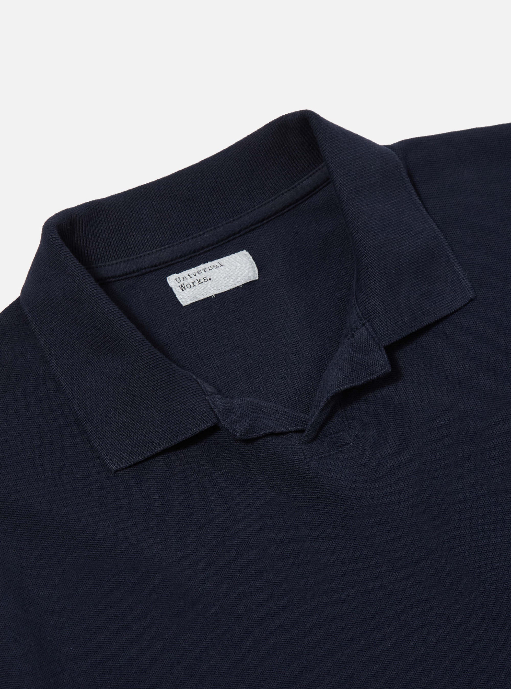 Universal Works Vacation Polo in Bright Navy Piquet