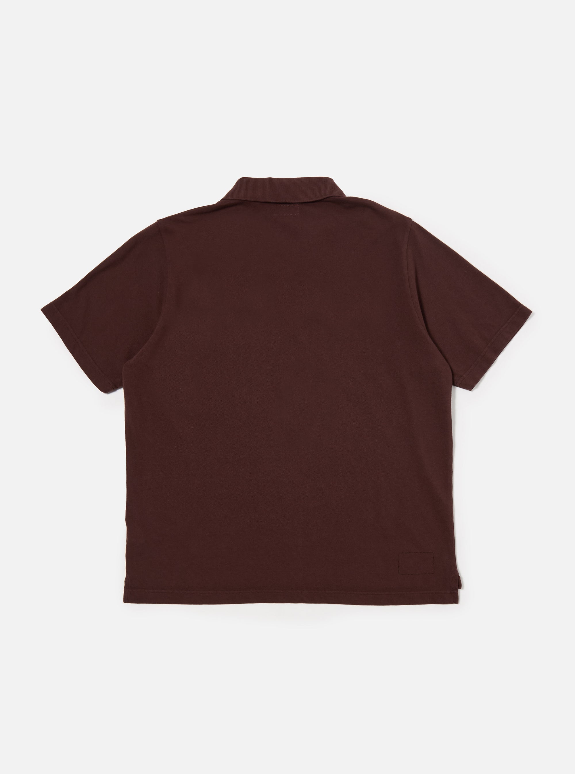 Universal Works Vacation Polo in Rich Brown Piquet