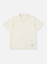 Universal Works Vacation Polo in Ecru Piquet