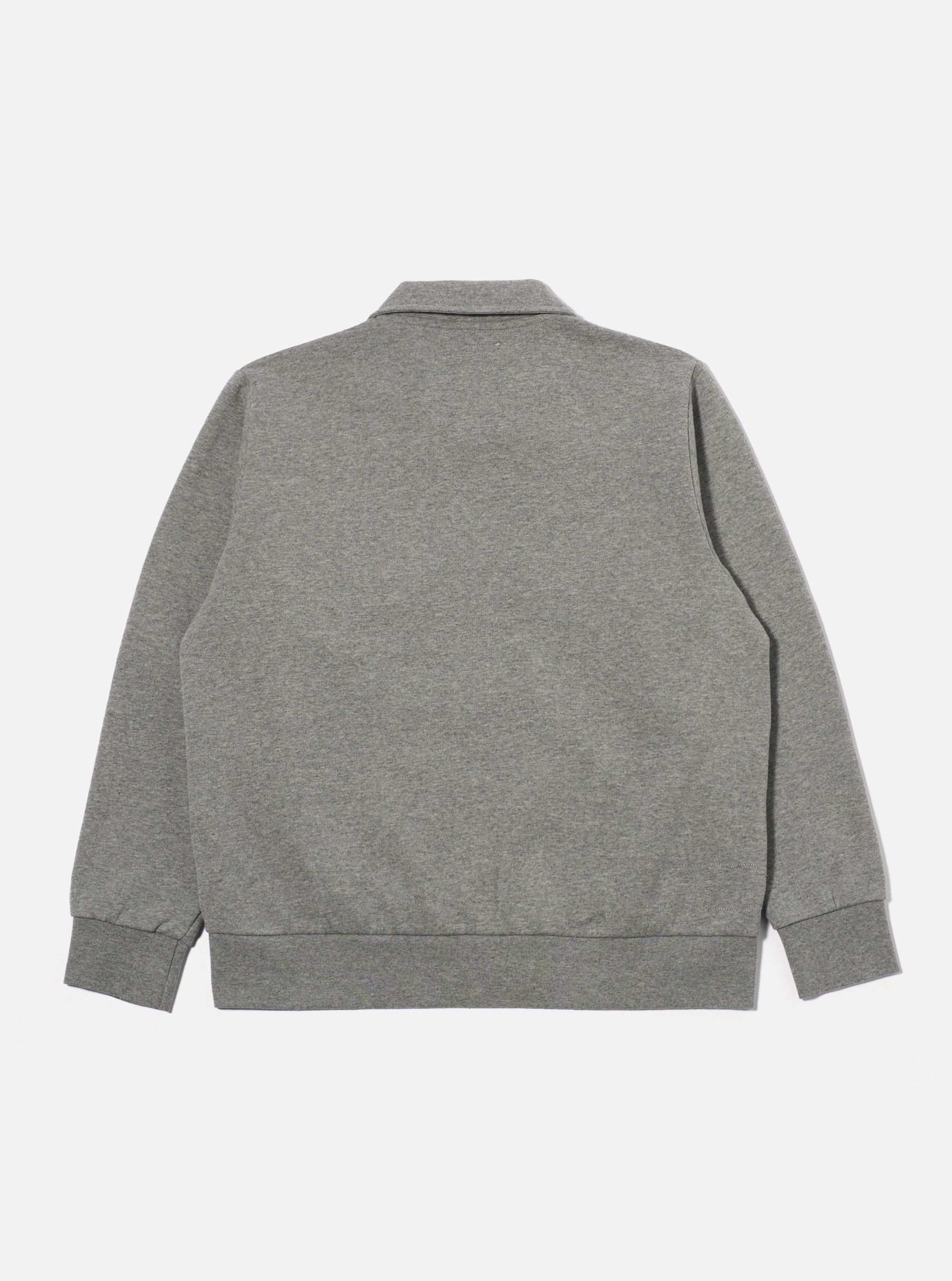 Universal Works Tyler Jacket in Grey Marl Recycled Cotton Blend Jersey