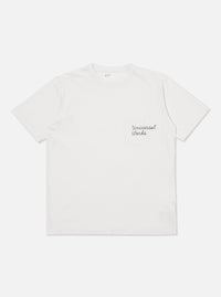 Universal Works Print Pocket Tee in Ecru Organic Jersey