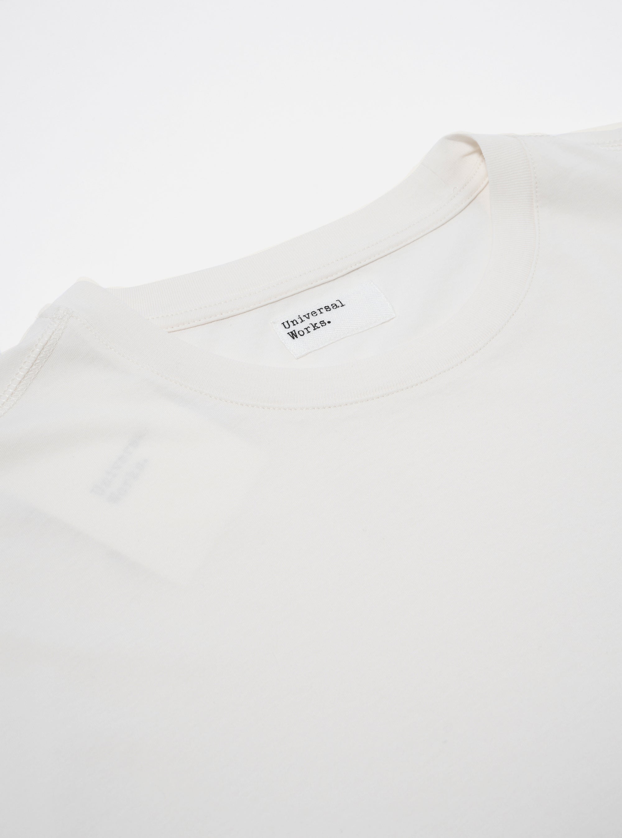 Universal Works Print Pocket Tee in Ecru Organic Jersey