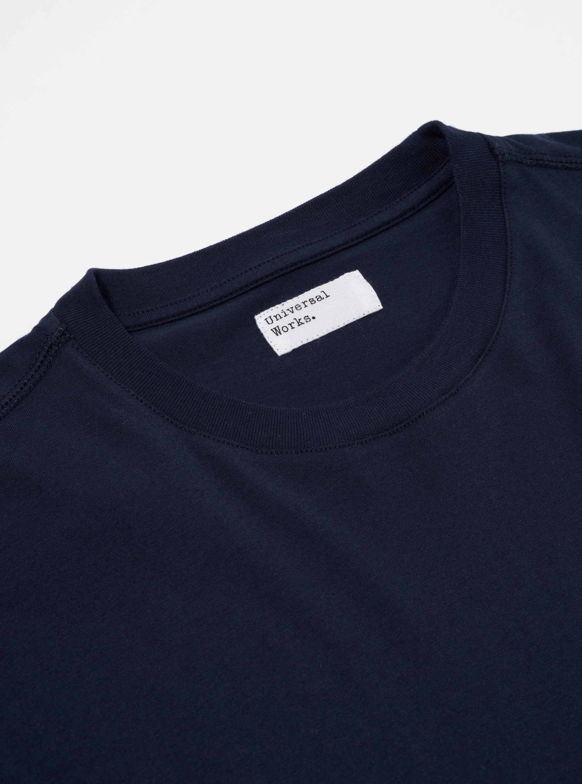 Universal Works Print Pocket Tee in Bright Navy Organic Jersey