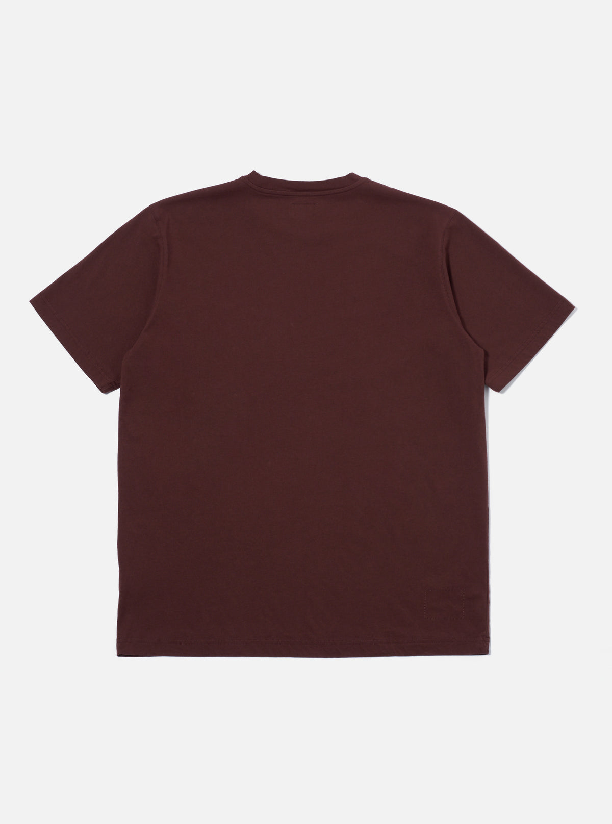 Universal Works Print Pocket Tee in Rich Brown Organic Jersey