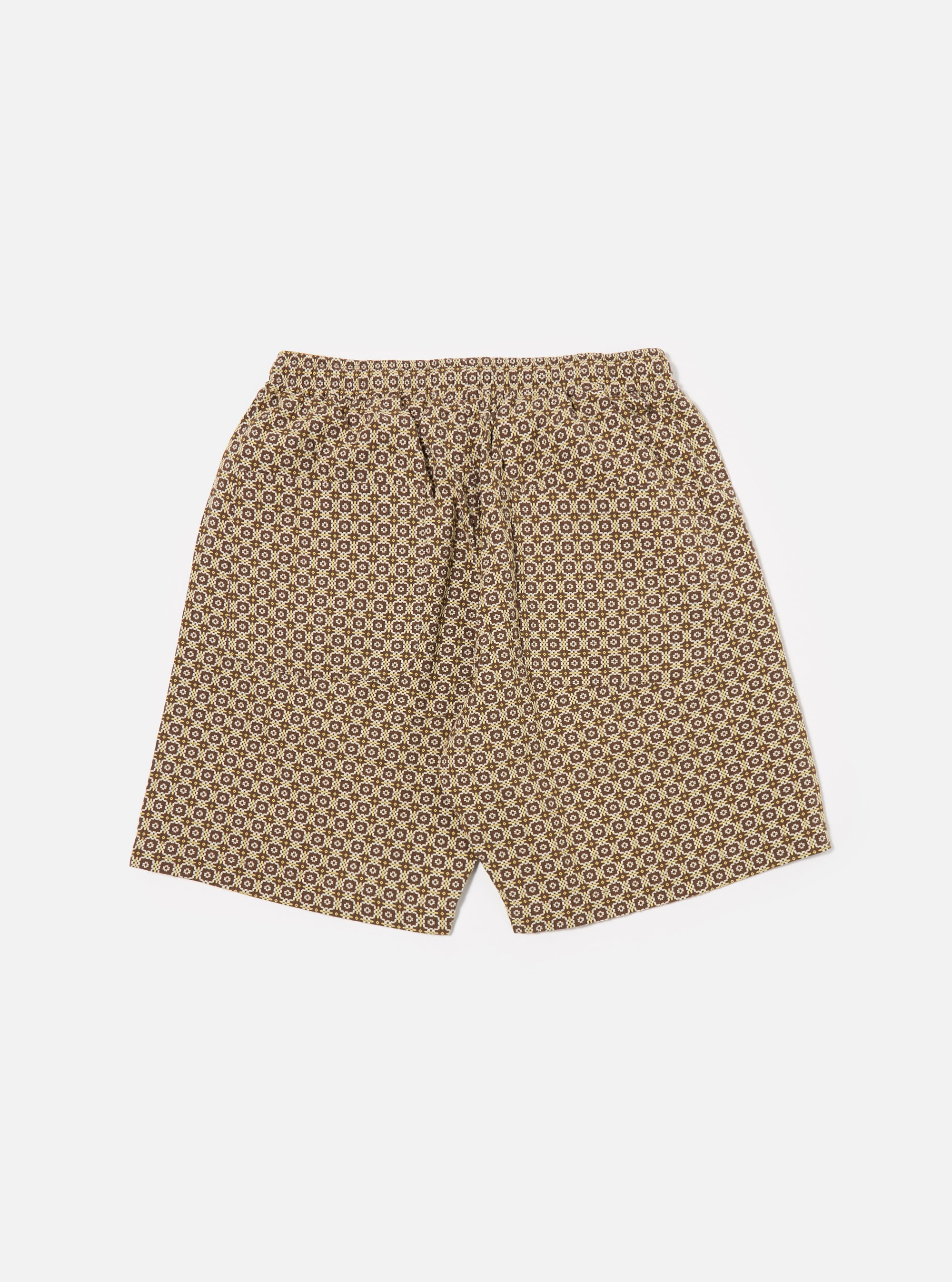 Universal Works Simple Short in Brown Tile 1 Cotton