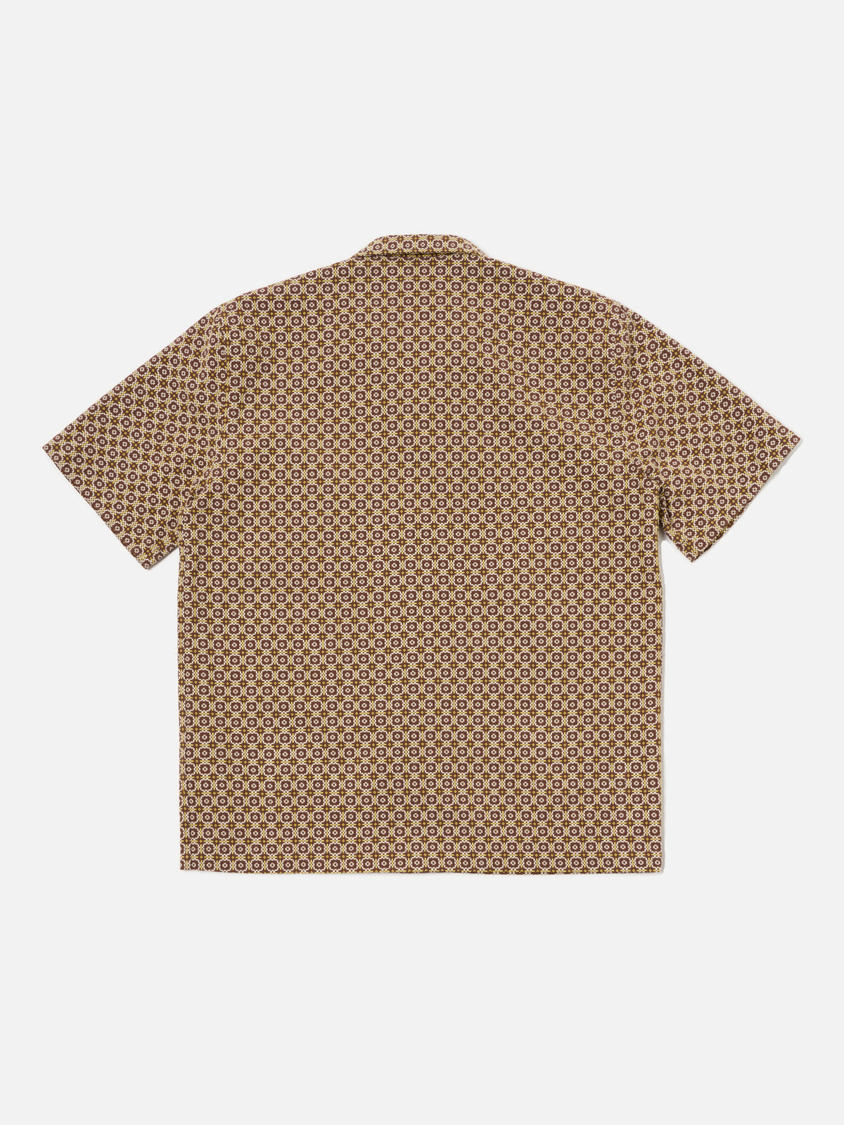 Universal Works Road Shirt in Brown Tile 1 Cotton